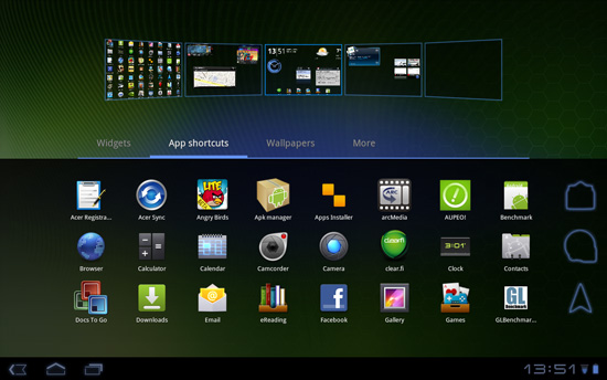 ОС для планшетных компьютеров Google-Android-3.X-2