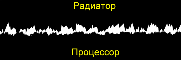 Контакт процессора и радиатора, без теплового интерфейса
