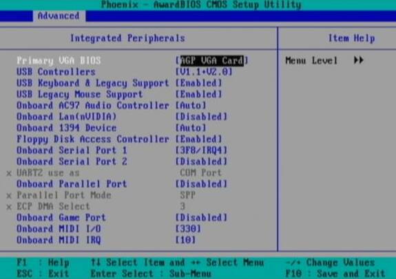 Корректная настройка BIOS